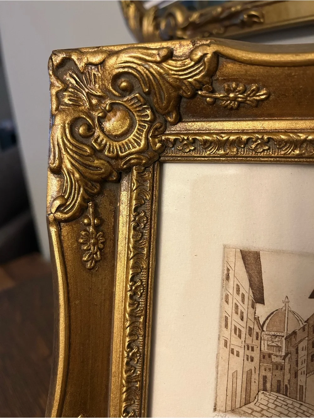 Etched Florence Italy art 240/300